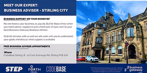 Meet Our Expert: Business Adviser (Stirling City Centre)