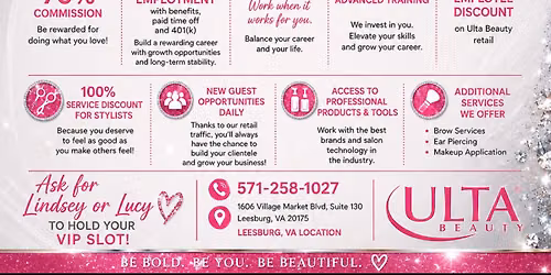 Ulta National Salon Hiring Event in Leesburg