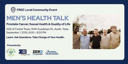 Men's Health Talk: Prostate Cancer, Sexual Health & Quality of Life