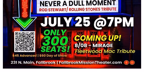 "Nights at the Mission" featuring: NEVER A DULL MOMENT | The Rod Stewart\/Rolling Stones Tribute