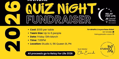 StudioX Annual Quiz Night Fundraiser