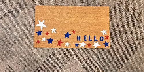 Patriotic Doormat painting class