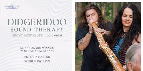 DIDGERIDOO Sound Color Therapy & Sound Bath led by Award Winning Australian Musicians