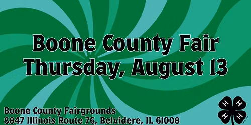 Boone County Fair 4-H Shows (Thursday)