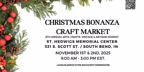 Christmas Bonanza 8th Annual Craft Market