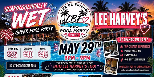 UNAPOLOGETICALLY WET QUEER POOL PARTY