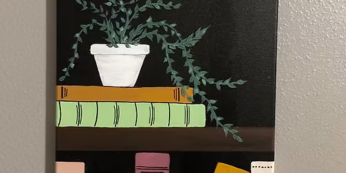 Book Nook Painting
