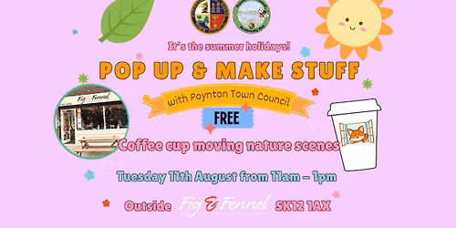 POP UP AND MAKE STUFF: Coffee cup moving nature scenes