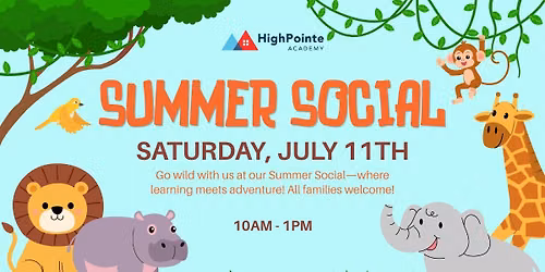 Wild About Learning Summer Social at HighPointe Academy-Castle Pines