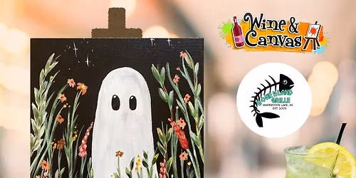 Ghostly Flowers - Paint and Sip at Bone Island Grille Jackson