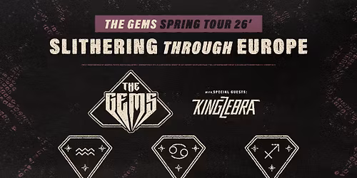 The Gems (SE) | Support: King Zebra (CH), Mia Karlsson(SE)