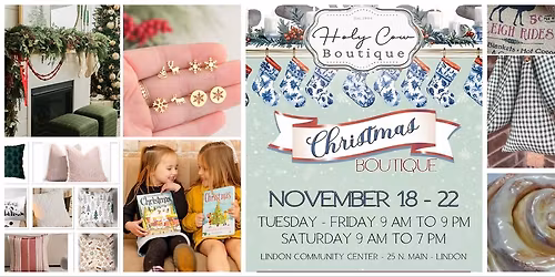 Holy Cow Christmas Boutique November 18-22,2025