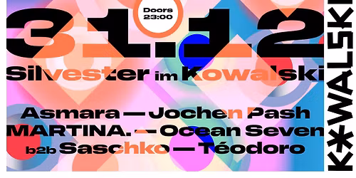 Silvester im Kowalski - Sechs DJs - zwei Floors - Special Terrassenfloor