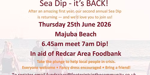 Redcar Area Foodbank Sea Dip