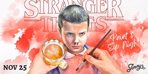 Stranger Things Paint & Sip Night