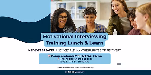 Motivational Interviewing Training: Lunch & Learn