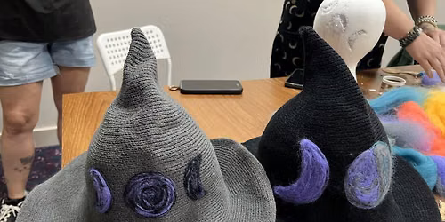 Needle Felted Witch Hat Workshop at Witches Night Out