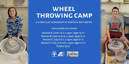 Summer Wheel Throwing Camp: Session A 