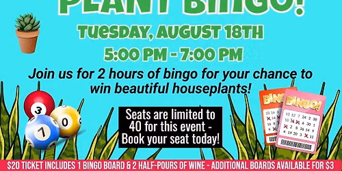 August PLANT BINGO