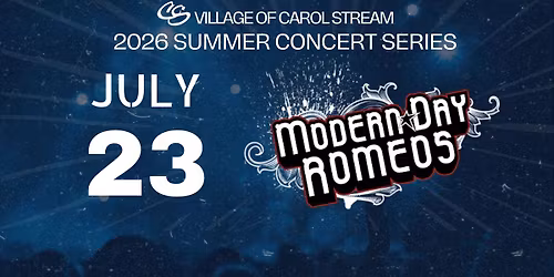 Free Outdoor Summer Concert: Modern Day Romeos