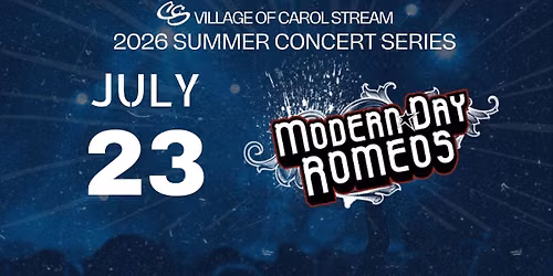 Free Outdoor Summer Concert: Modern Day Romeos