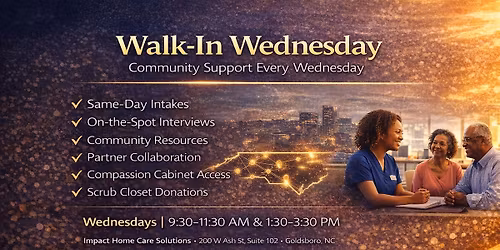  Walk-In Wednesday | Same-Day Intakes & Interviews