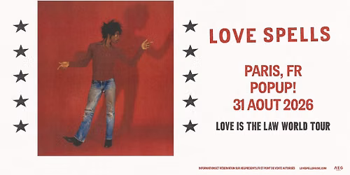 Love Spells \u2022 PopUp!, Paris \u2022 31 ao\u00fbt 2026