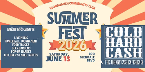 SUMMERFEST! With Cold Hard Cash & Pickle in the Park Pickleball Tournament!