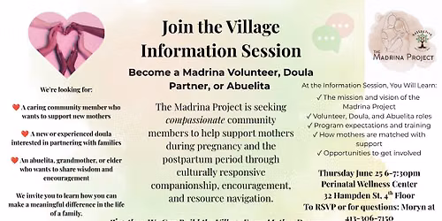 Madrina Project Volunteer Information Session