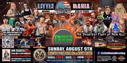 Endicott, NY - Little Mania Mini Wrestling @ Country Pines Pavilion