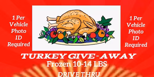 Annual Thanksgiving Turkey Give-away 