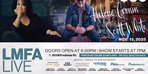 LMFA LIVE Concert Series - Helene Cronin & Scott White