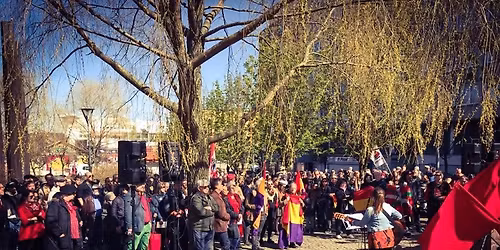 1 maj-manifestation till minne av de spanienfrivilliga