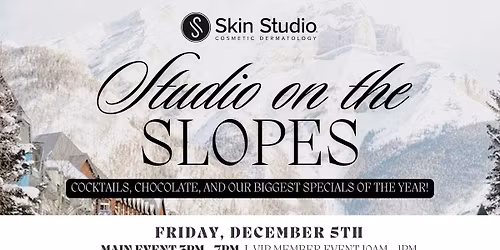 Studio on the Slopes: Holiday Open House & Biggest Sale of the Year