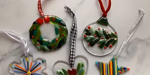 Deck the Halls Fused Glass Ornament Class- registration required