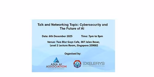 AI networking event and talk on Cybersecurity and the Future of AI