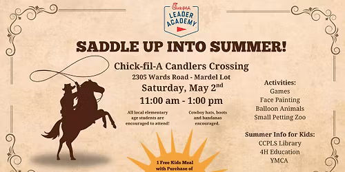 Saddle Up Into Summer with Chick-fil-A Leader Academy