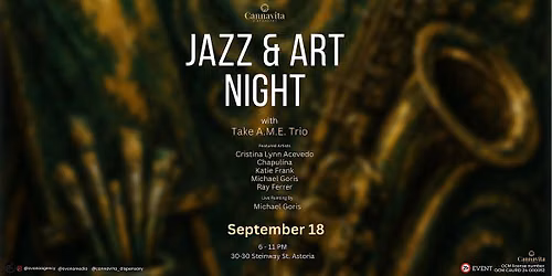 Free Jazz, Art & Culture Night in Astoria | CANNAVITA Jazz & Art Night