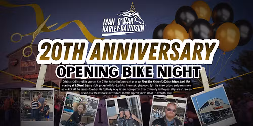 20th Anniversary Bike Night!