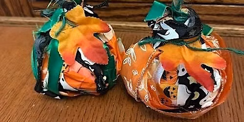 Upcycled Fabric Pumpkins