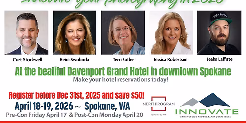 Innovate 2026 - Professioanl Photographers of Washington