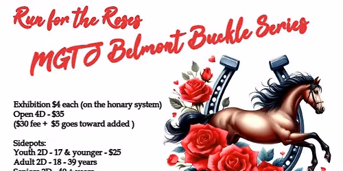 MGTJ Belmont Buckle Series make up rescheduling of show #2