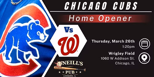 Chicago Cubs Home Opener