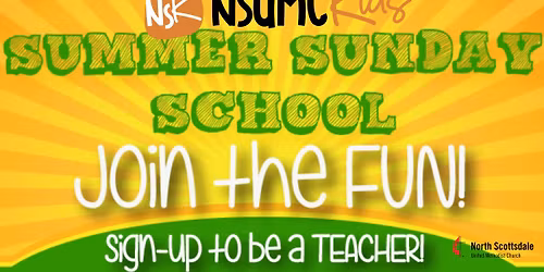 Summer Sunday School Teacher Opportunity