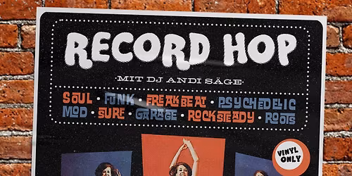 It's Dance-Time - Record Hop mit Dj Herr S\u00e4ge
