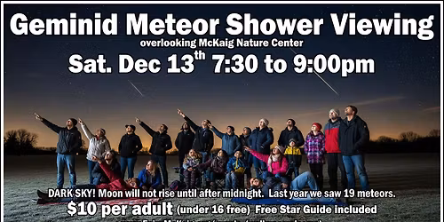 Geminid Meteor Shower Peak Viewing at McKaig