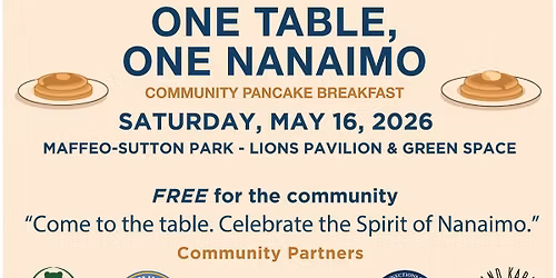 One Table, One Nanaimo: Free Pancake Breakfast