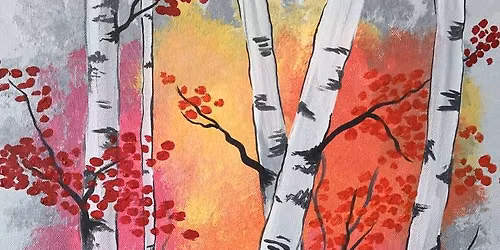 Paint and Sip: Aspen Trees at Sunrise