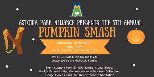 5th Annual Astoria Park Pumpkin Smash