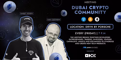 Dubai Crypto Community with OKX Exhange friday at the Porsche cafe DRVN